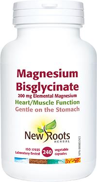 New Roots Magnesium Bisglycinate 200 mg 240 capsules | YourGoodHealth