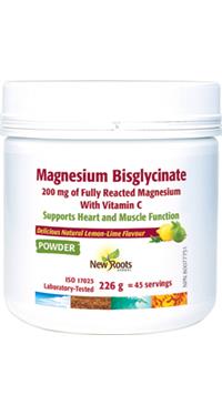 New Roots Magnesium Bisglycinate Powder 226 g | YourGoodHealth