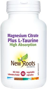 New Roots Magnesium Citrate plus L-Taurine 90 Capsules | YourGoodHealth