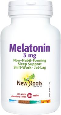 New Roots Melatonin 3 mg 180 Tablets | YourGoodHealth