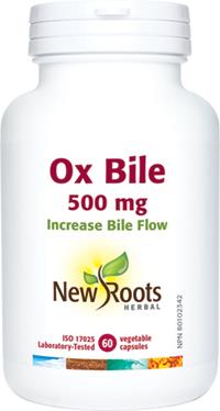New Roots Ox Bile 500 mg 60 Capsules | YourGoodHealth