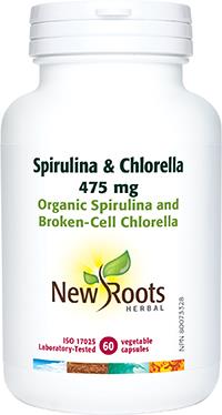 New Roots Spirulina & Chlorella 60 Capsules | YourGoodHealth