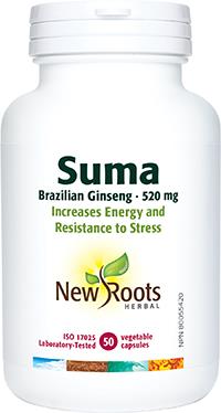 New Roots Suma Brazilian Ginseng 50 Capsules | YourGoodHealth