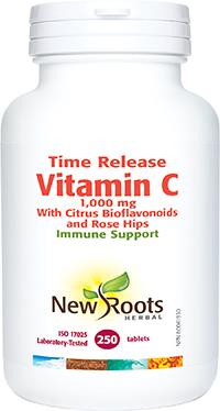 New Roots Vitamin C Time Release 1000 mg 250 Tablets | YourGoodHealth