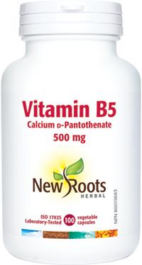 New Roots Vitamin B5 500 mg 100 Capsules | YourGoodHealth