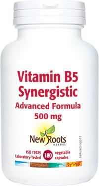 New Roots Vitamin B5 Synergistic 500 mg 180 Capsules | YourGoodHealth