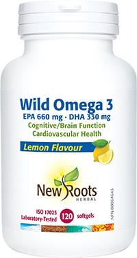 New Roots Wild Omega 3 EPA 660 mg DHA 330 mg 120 Capsules | YourGoodHealth