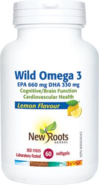 New Roots Wild Omega 3 EPA 660 mg DHA 330 mg 60 Capsules | YourGoodHealth