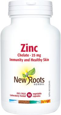 New Roots Zinc Chelate 25 mg 90 Capsules | YourGoodHealth