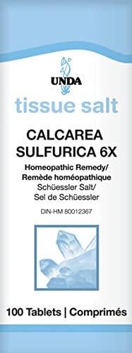 UNDA Tissue Salt Calcarea Sulfurica 6X 100 Tablets | YourGoodHealth
