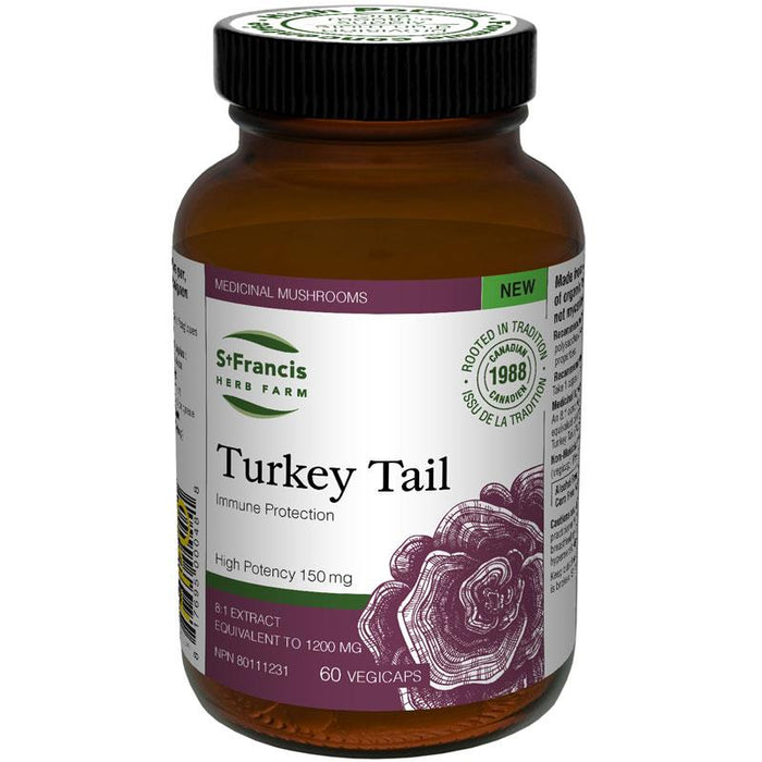 St Francis Turkey Tail Mushroom 60 Capsules | YourGoodHealth