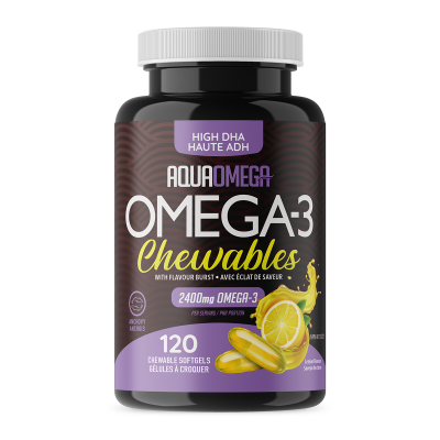 AquaOmega High DHA Chewable Lemon | YourGoodHealth