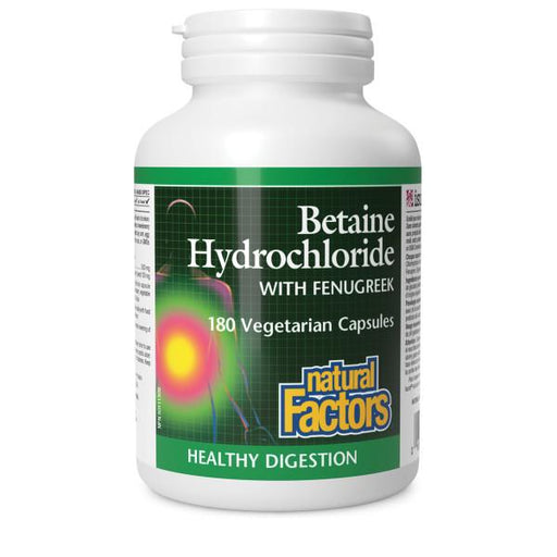 Natural Factors Betaine Hydrochloride 180 capsules | YourGoodHealth