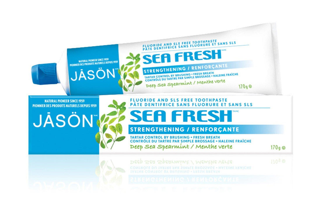 Jason Toothpaste Seafresh. For Stronger Teeth and Gums
