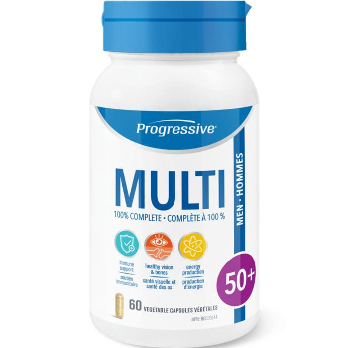 Progressive MultiVitamins Men 50+60 caps | YourGoodHealth