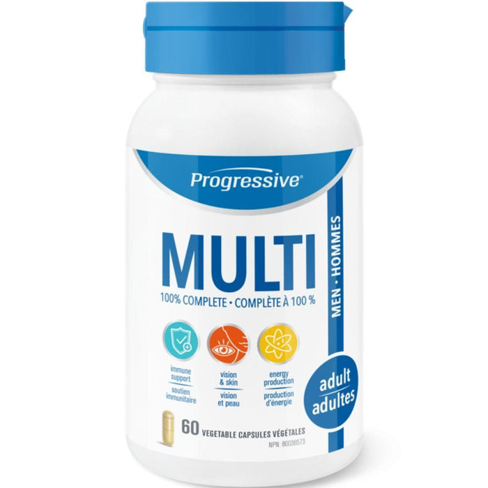 Progressive Mens Adult  Multivitamin 60caps | YourGoodHealth
