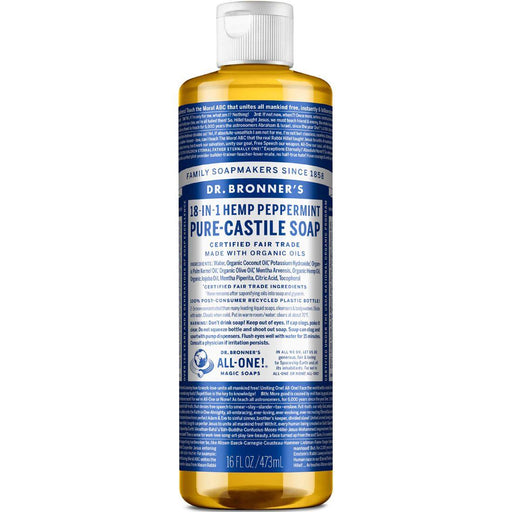 Dr Bronners Castille Soap Peppermint 16oz | YourGoodHealth