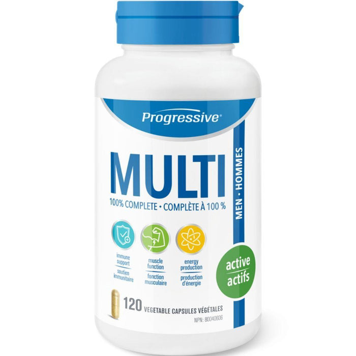 Progressive Mens Active Multivitamin 120 caps | YourGoodHealth