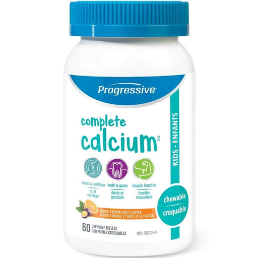 Progressive Complete Calcium for Kids Orange Passion Fruit 60 chewable tablets