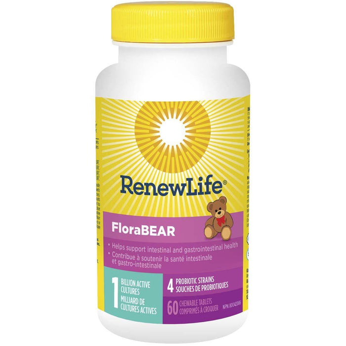 Renew Life Flora Bear Probiotic 60tab | YourGoodHealth