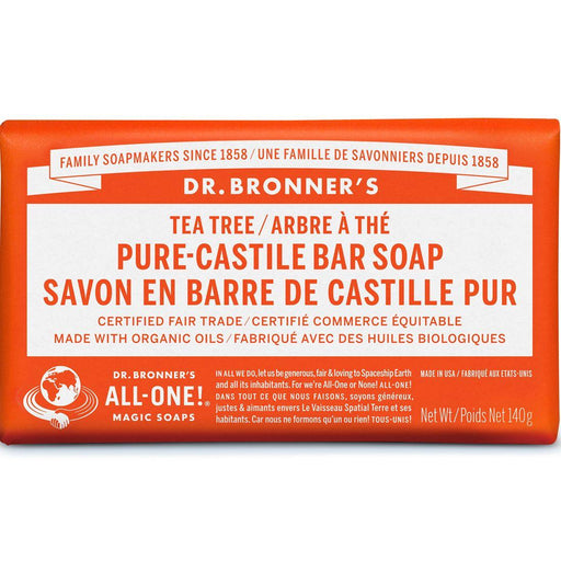 Dr Bronners Castille Soap Bar Tea Tree | YourGoodHealth
