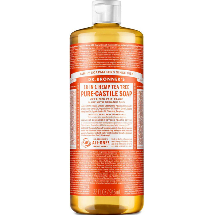 Dr Bronners Castille Soap Tea Tree 32oz | YourGoodHealth
