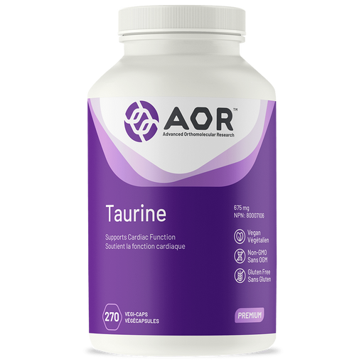 AOR Taurine 270 capsules. For Heart Health and Immune System