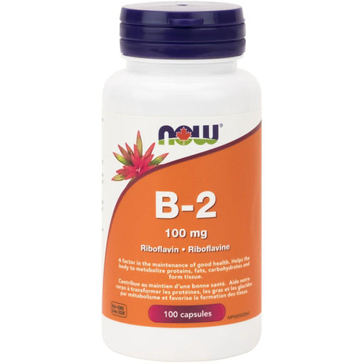 NOW Vitamin B2 100mg 100 Capsules | YourGoodHealth