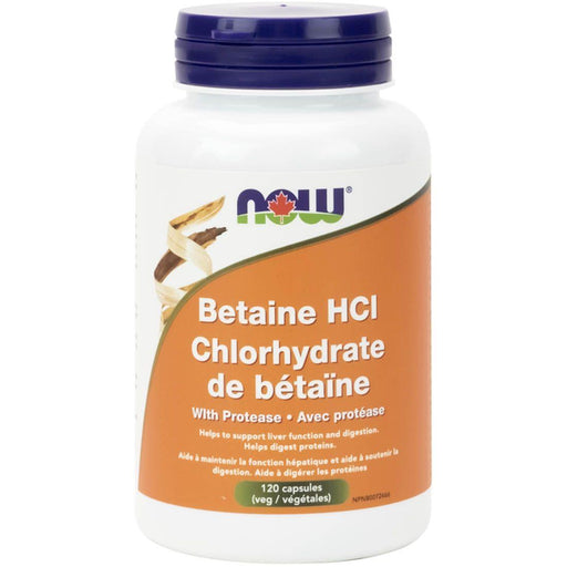 NOW Betaine HCL 120 Capsules | YourGoodHealth