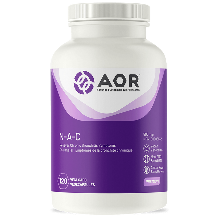 AOR NAC 500MG 120 capsules. For Lung Health