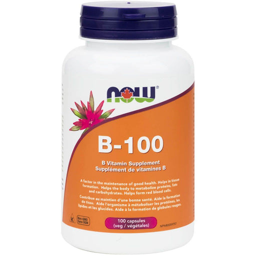 NOW B Complex 100mg 100 Capsules | YourGoodHealth