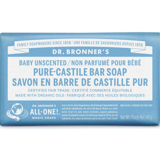 Dr Bronners Castille Soap Bar Unscented | YourGoodHealth