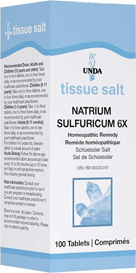 UNDA Natrium Sulfuricum 6X 100 Tablets | YourGoodHealth