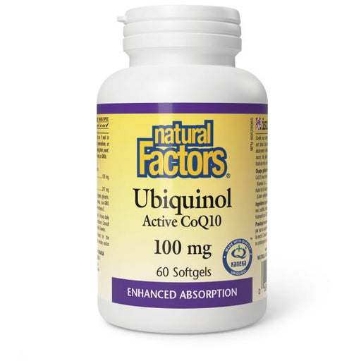 Natural Factors Ubiquinol CoQ10 100mg 60 capsules | YourGoodHealth