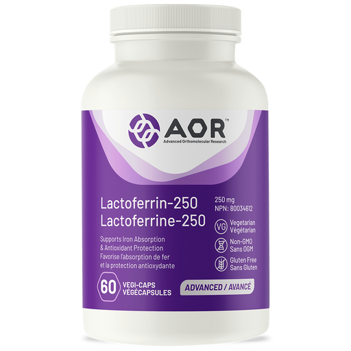 AOR Lactoferrin 60capsules. Improves Iron Absorption